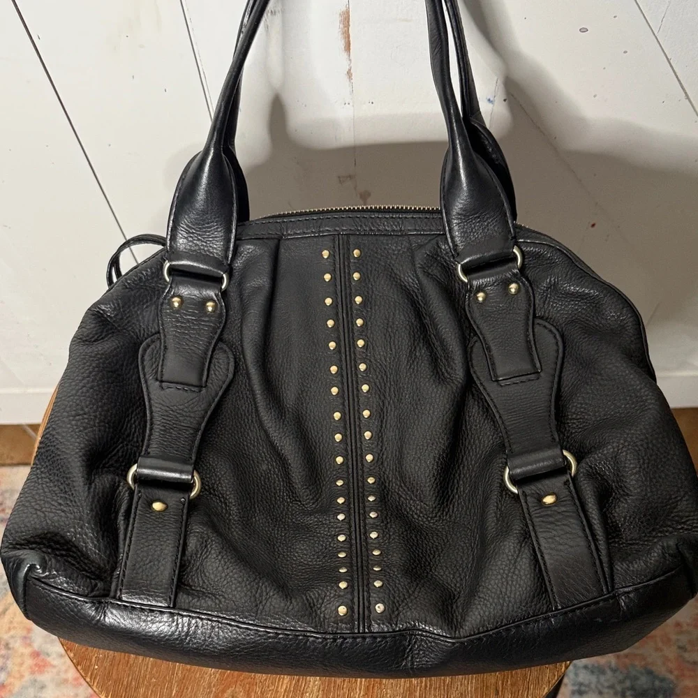 Michael Kors Astor Hobo Black Leather Shoulder Bag